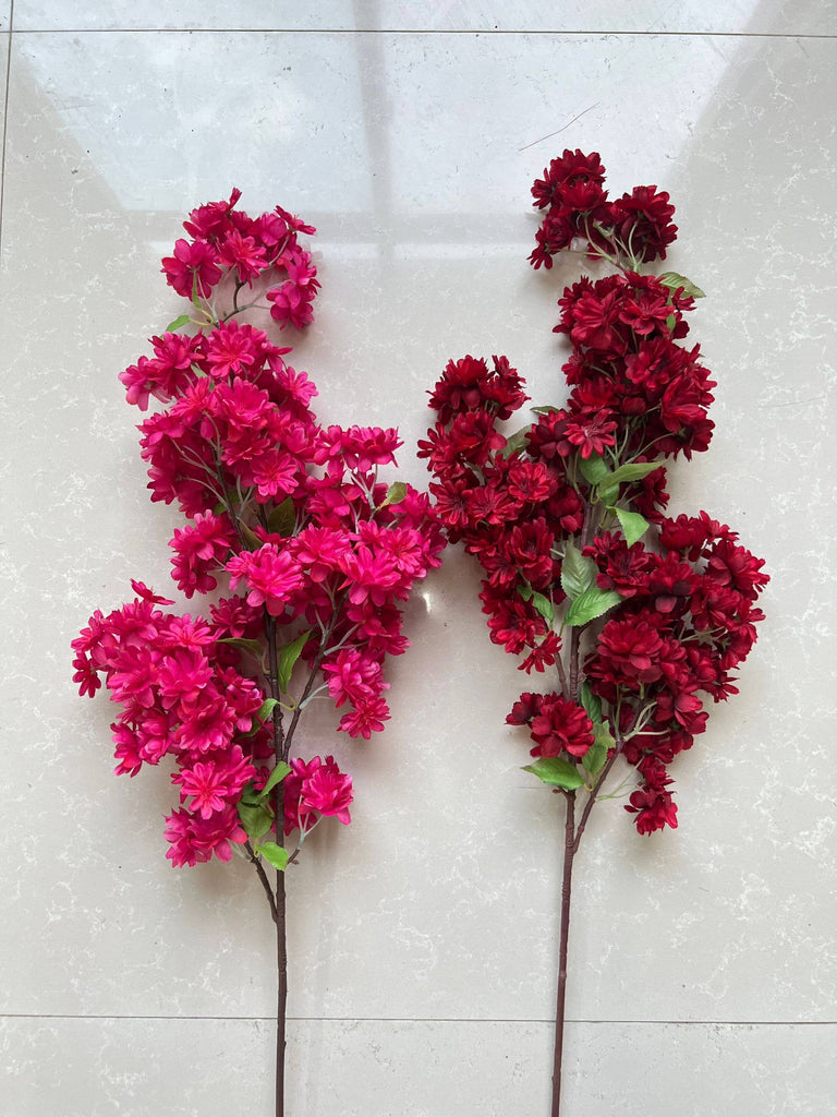 40''T Faux Cherry Blossom Branch, Pink/White/Red/Fuchsia: Mixture
