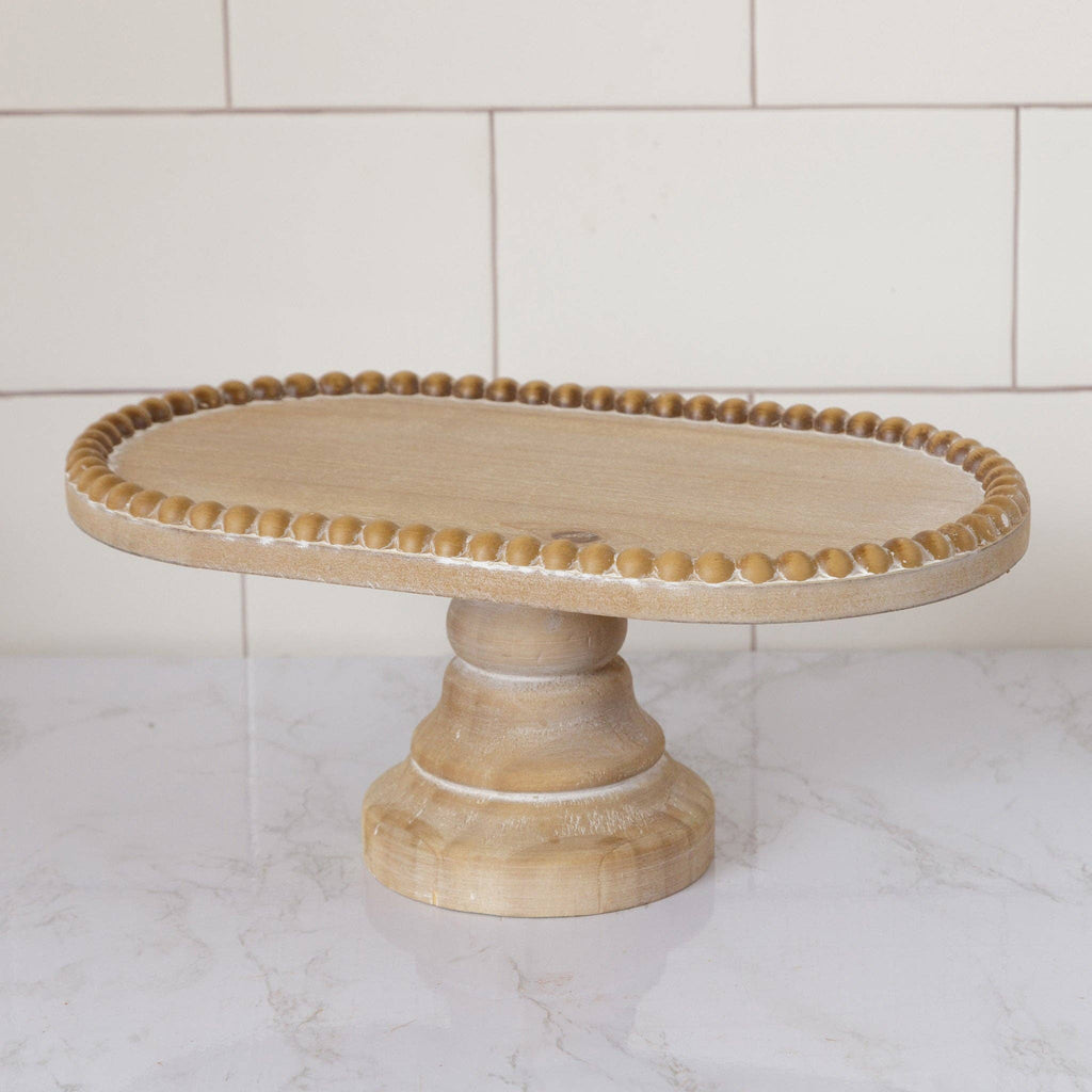 Pedestal Tray - Beaded (PC)