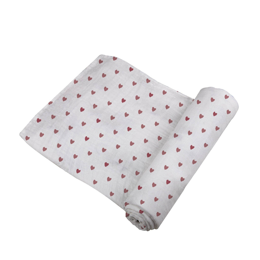 Limited supply! - Two Hearts Bamboo Swaddle