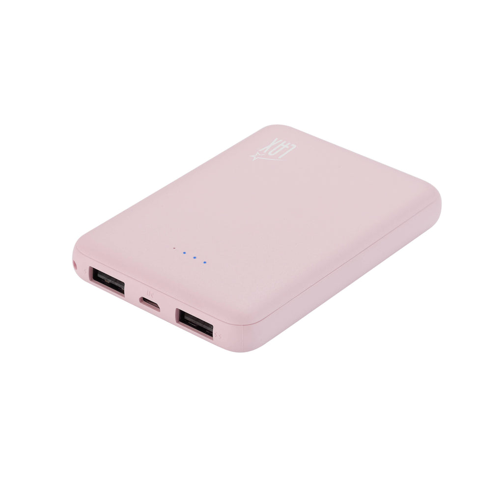 Ultra-Slim & Portable 6600mah Power Bank- Retail Packaing: Light Blue