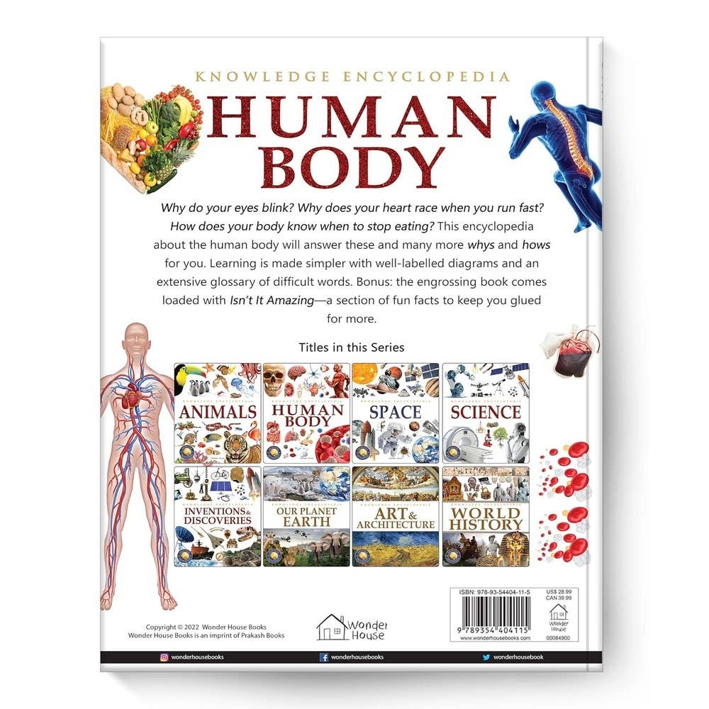 Knowledge Encyclopedia: Human Body: 3.5 x 3.54 x 0.7 / Hardcover Picture Book / 192