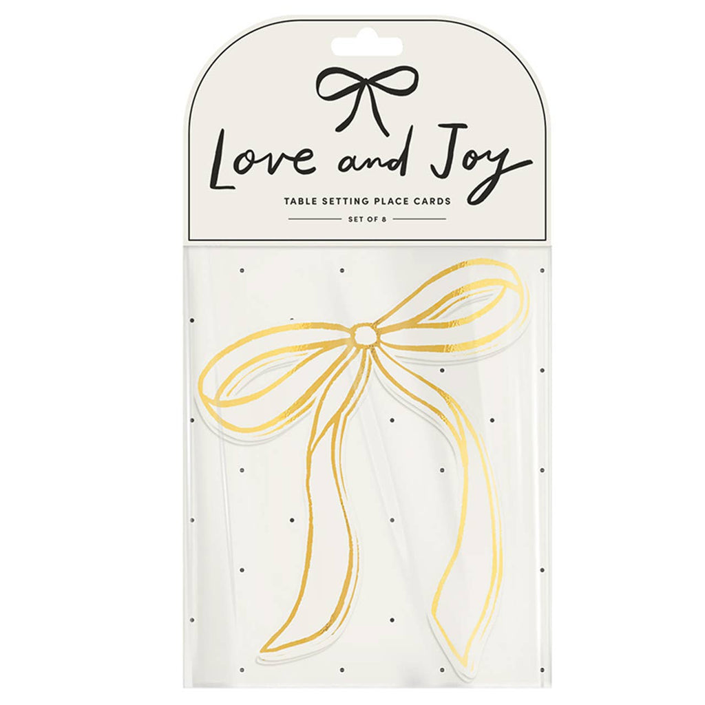 Table Setting Placecards - Set of 8 - Ivory: Paper / 5.75" W x 7.5" H