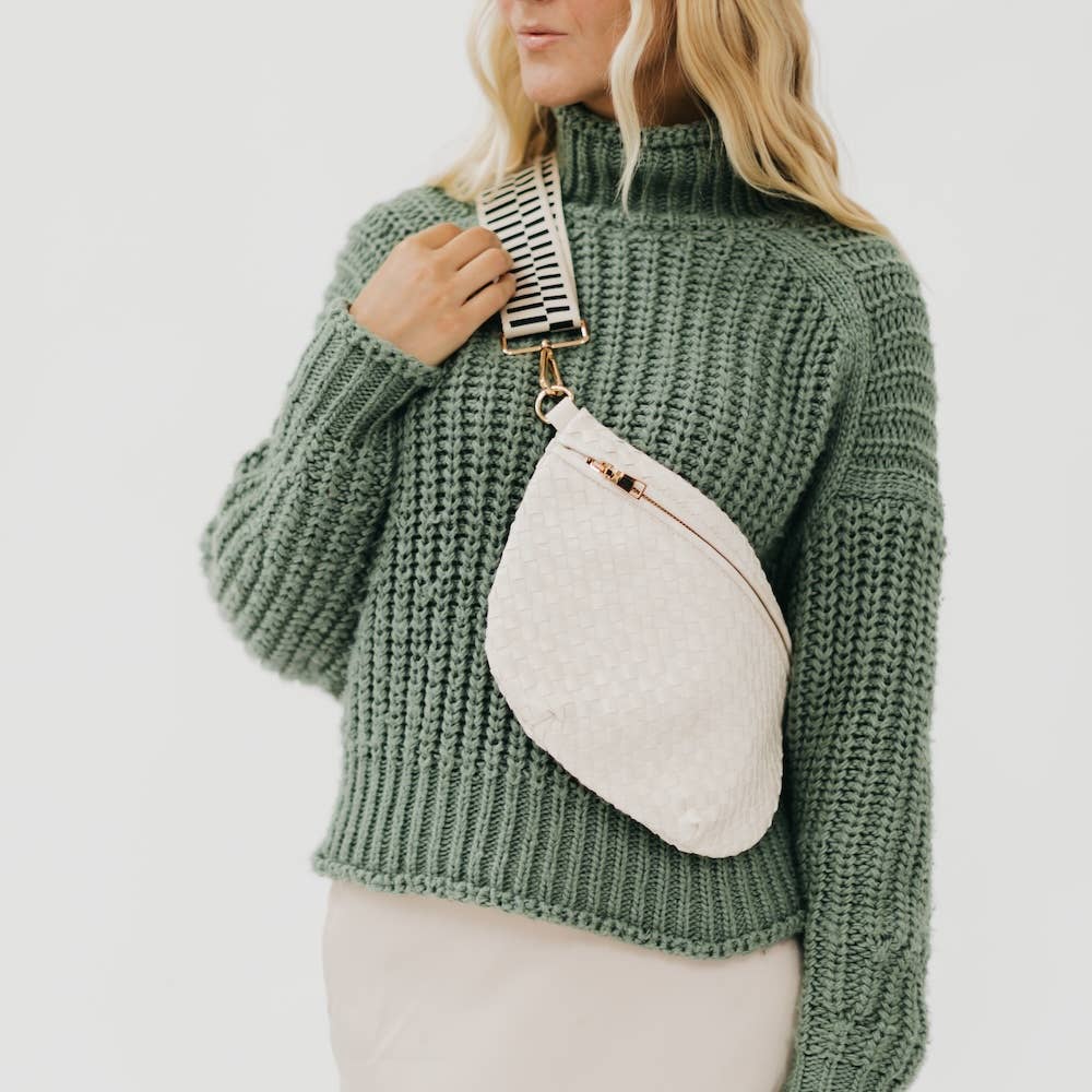 Westlyn Woven Bum Bag *NEW COLORS ADDED*: Checkered Brown