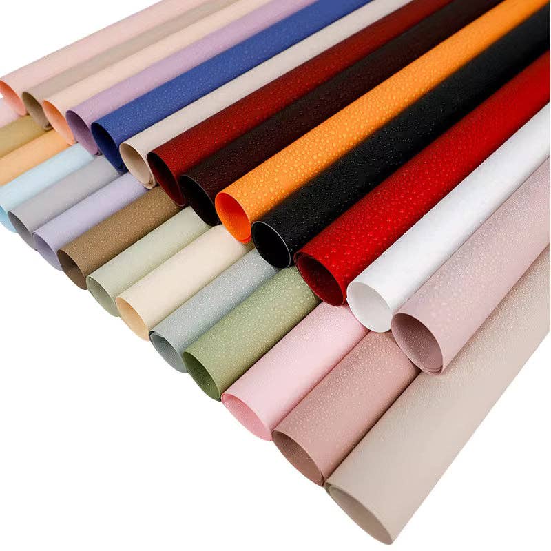 Solid Color Korean Inspired Flower Wrapping Paper (20pcs/bag: 21 - Pink