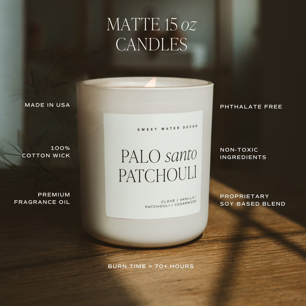 Spa Day 15 oz Soy Candle, Matte Jar - Home Decor & Gifts