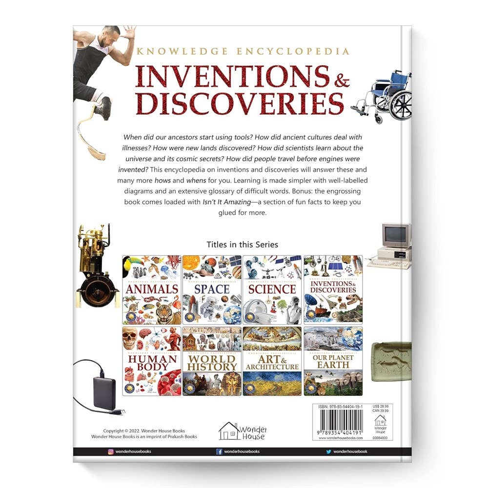Knowledge Encyclopedia: Inventions and Discoveries: 4.72 x 3.54 x 0.7 / Hardcover / 192