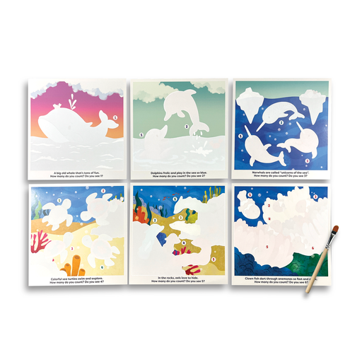 Water Amaze Water Reveal Boards - Under The Sea (13 PC Set)