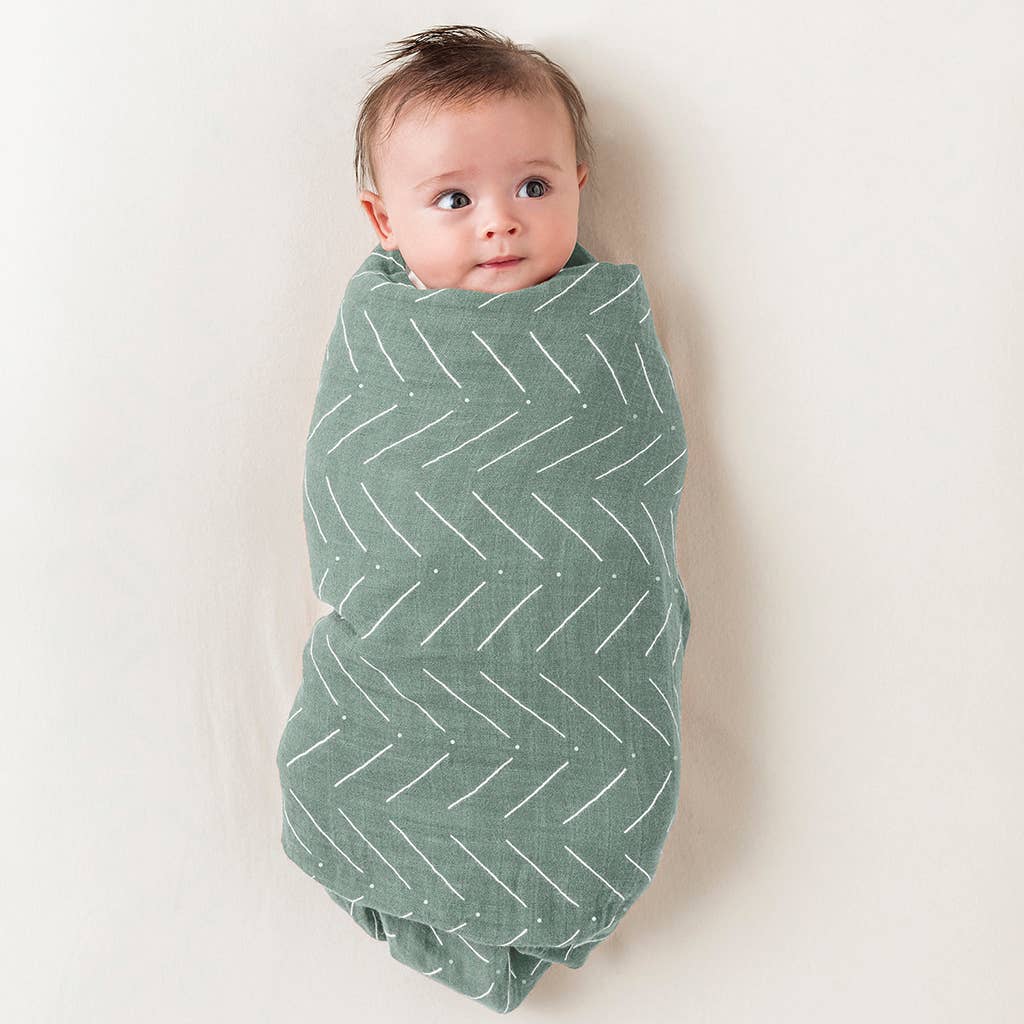 Breastfeeding Boss™: Sage Mudcloth