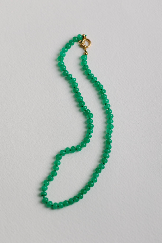 18" Genuine Jade Candy Necklace