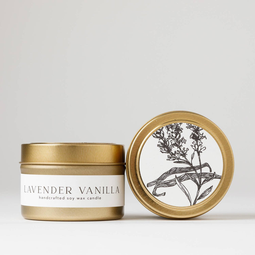 Lavender Vanilla : Jar Soy Candle ( spring summer )