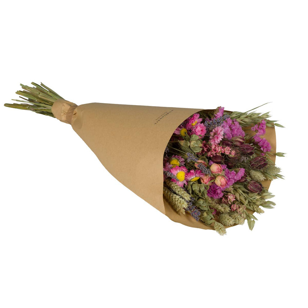 Dried Flowers - Field Bouquet - Pink: Medium