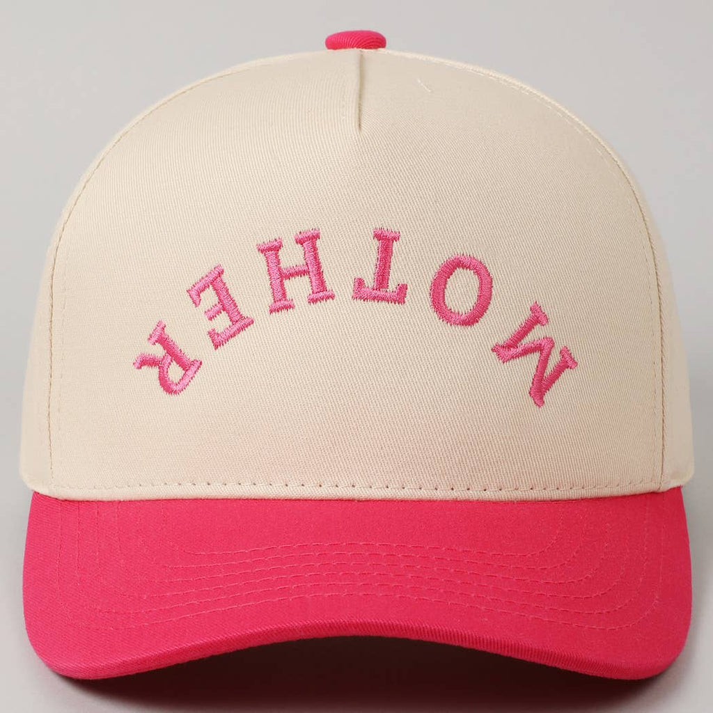 MOTHER Upside Down Lettering Embroidery Cap: SAGE / ONE SIZE