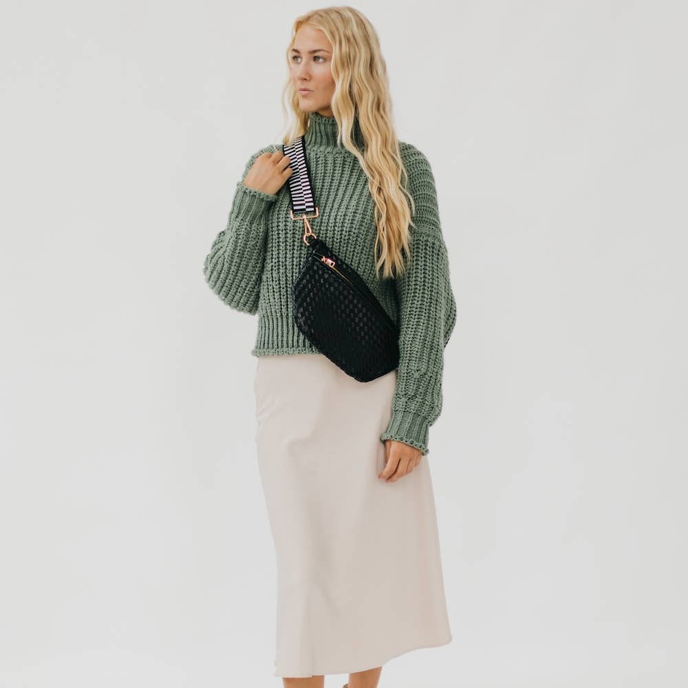 Westlyn Woven Bum Bag *NEW COLORS ADDED*: Checkered Brown