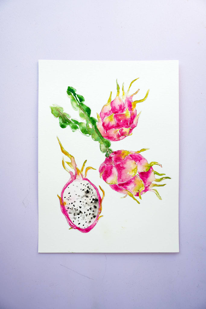 Fruit Watercolor Workbook: Outlined Coloring Pages to Paint