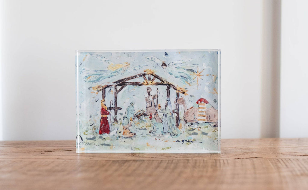 "Nativity" acrylic shelfie