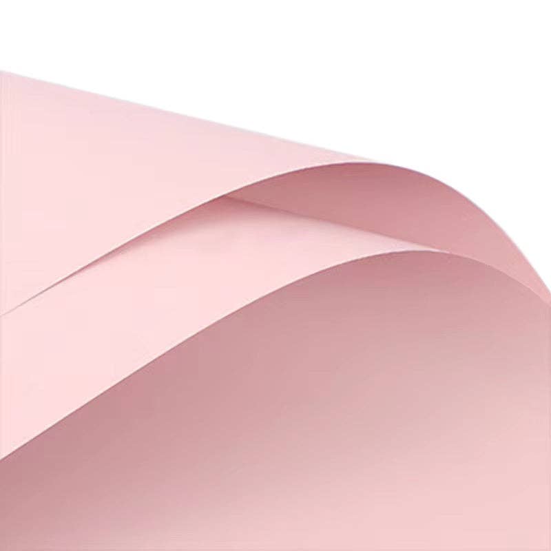 Solid Color Korean Inspired Flower Wrapping Paper (20pcs/bag: 21 - Pink