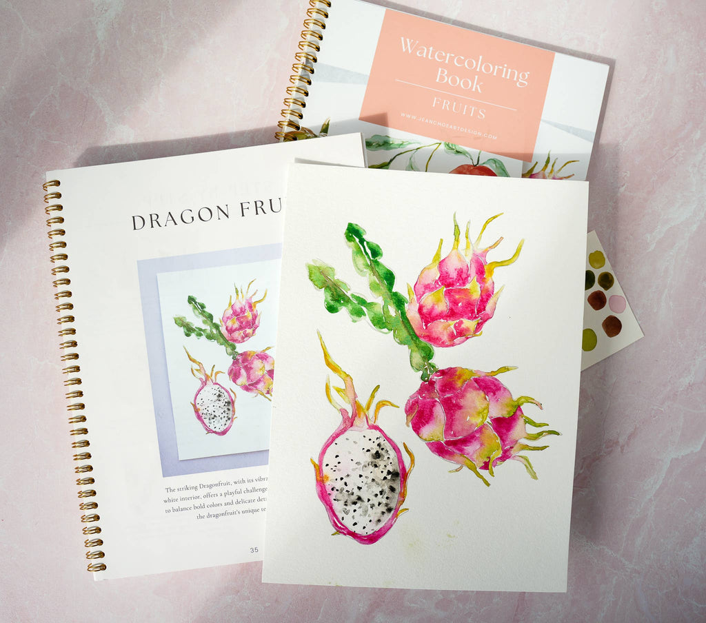 Fruit Watercolor Workbook: Outlined Coloring Pages to Paint