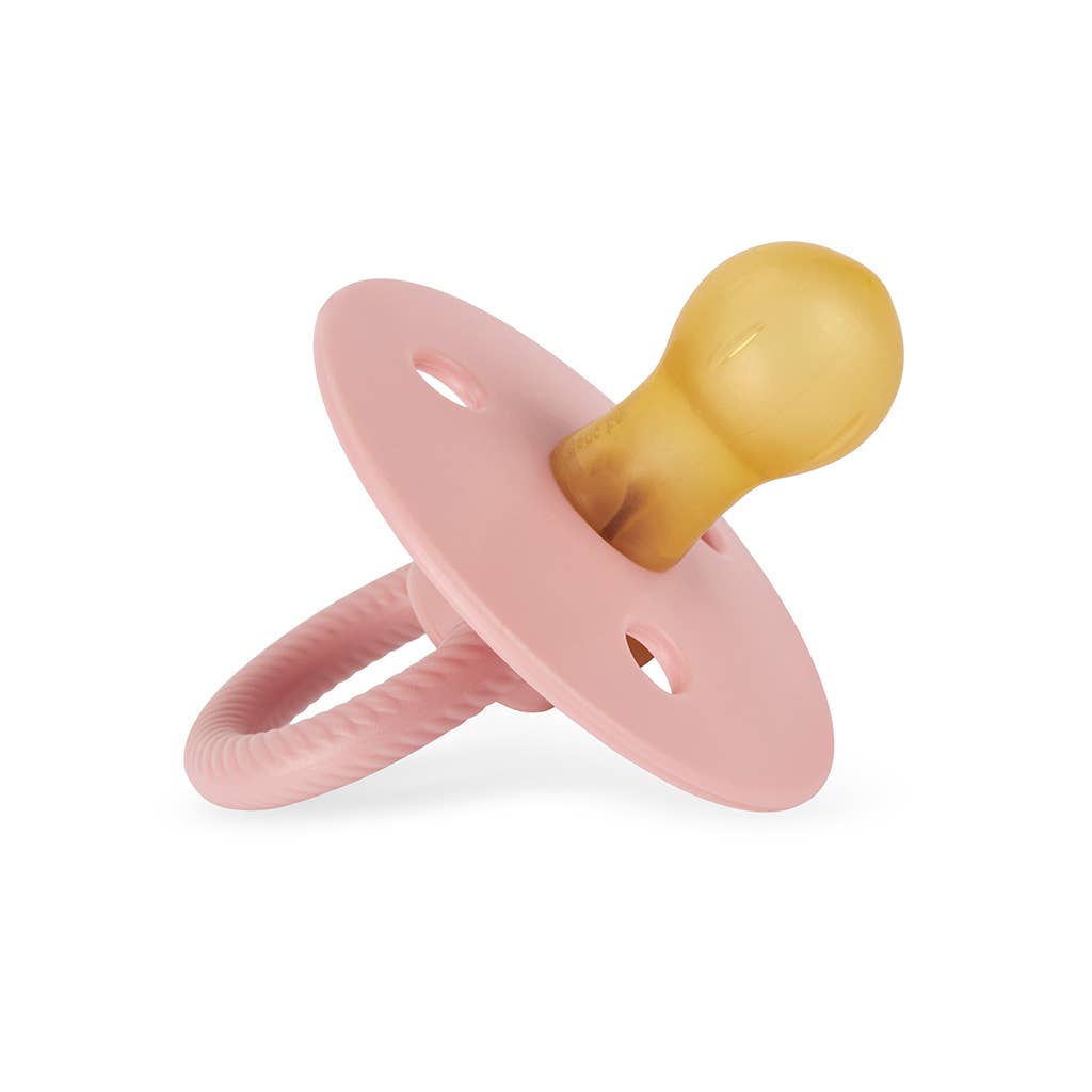 *NEW SIZE* Itzy Soother™ Natural Rubber Paci Sets: Blossom + Rosewood 6-18 M