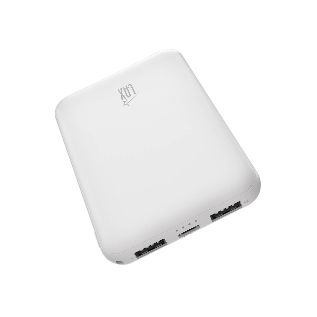 Ultra-Slim & Portable 6600mah Power Bank- Retail Packaing: Light Blue