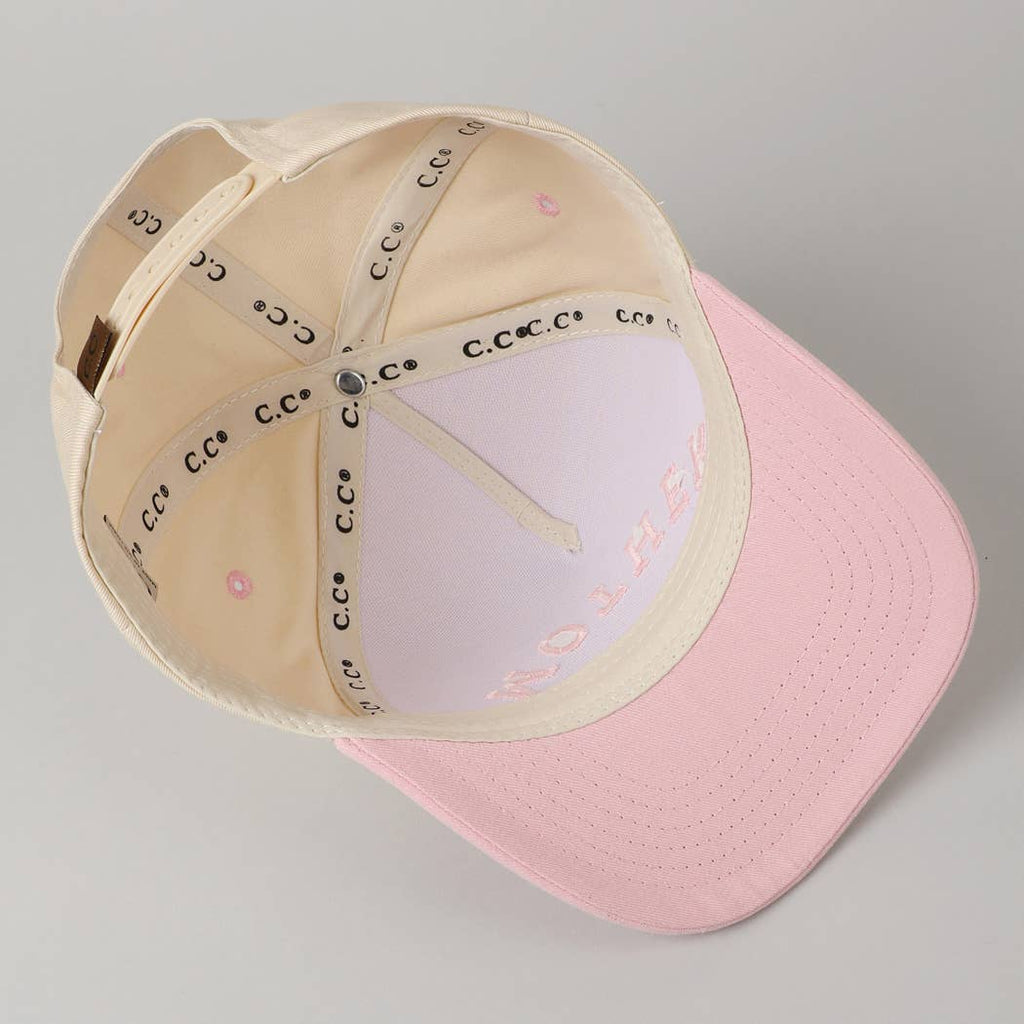 MOTHER Upside Down Lettering Embroidery Cap: SAGE / ONE SIZE