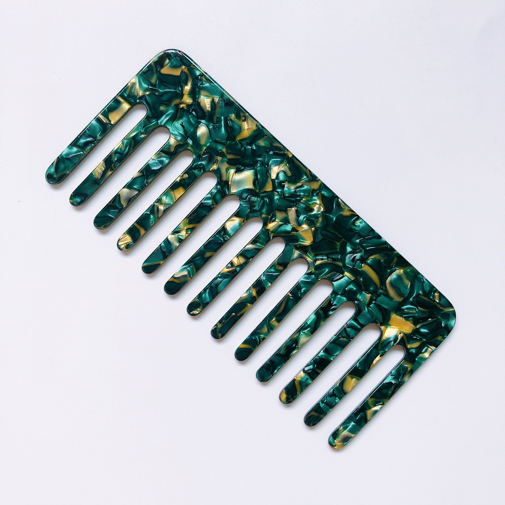 SIMPLE ACETIC ACID ANTI-STATIC HAIR COMB LIGHT BROWN