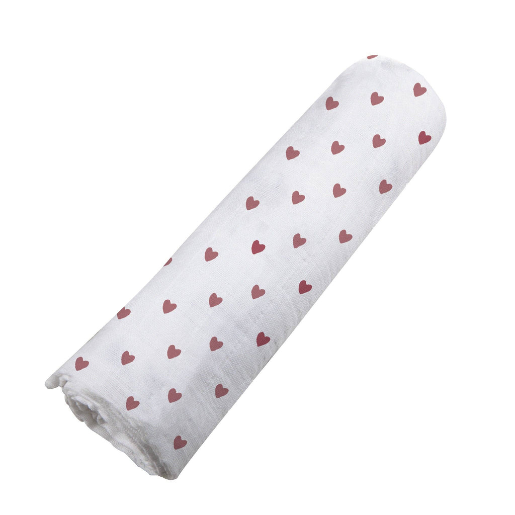 Limited supply! - Two Hearts Bamboo Swaddle