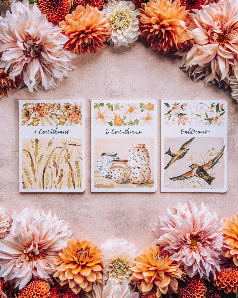 ESV Scripture Journal: New Testament Set (Artwork by Ruth Chou Simons)