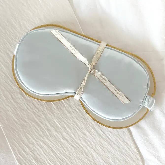 Silky Satin Sleep Eye Masks with Ribbon - GRACIA: PINK / ONE SIZE