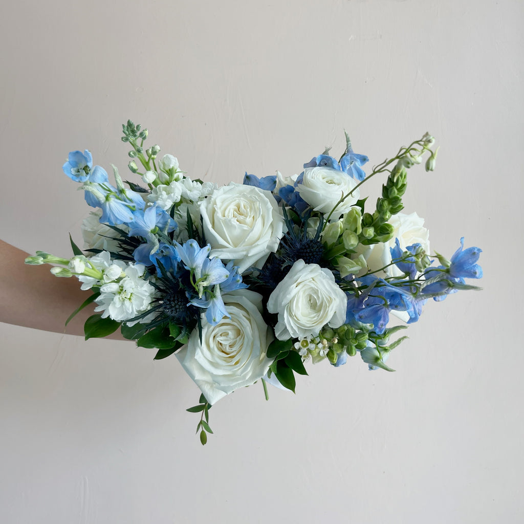 Signature Bouquet - Blue and White (PROM & HOCO)