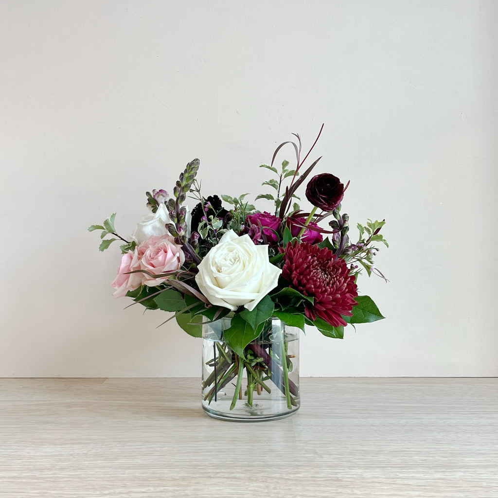 Burgundy Blossom - Classic Centerpiece