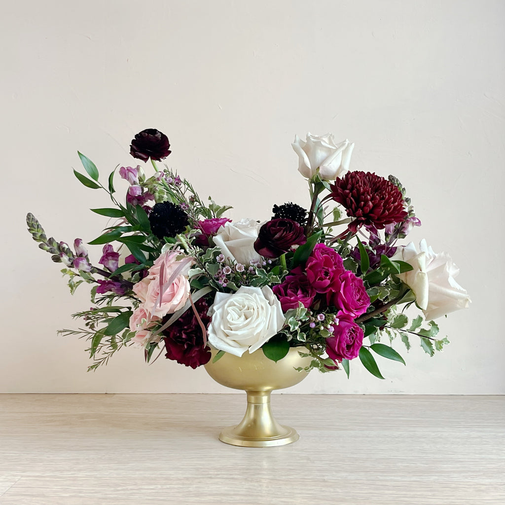 Burgundy Blossom - Statement Centerpiece