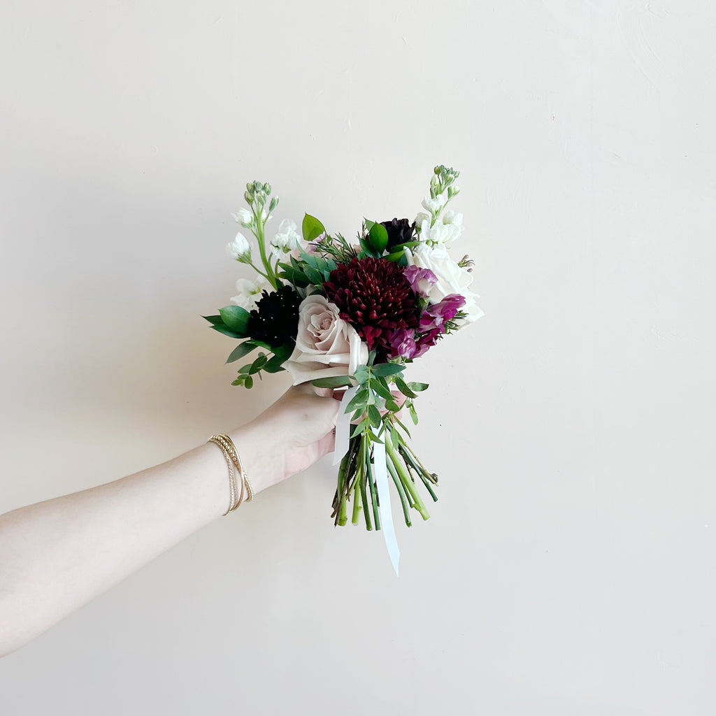 Burgundy Blossom - Posey Bouquet (Weddings Only)