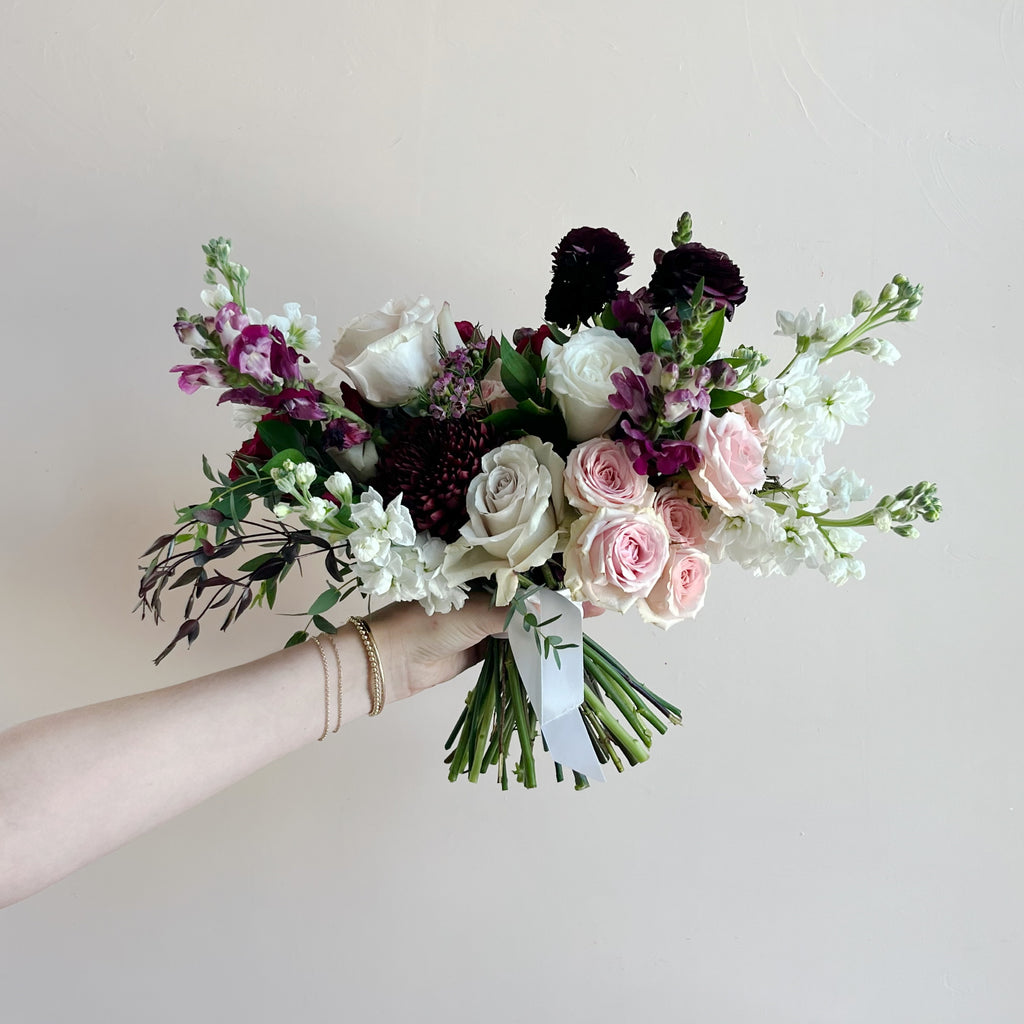 Burgundy Blossom - Premium Bridal Bouquet