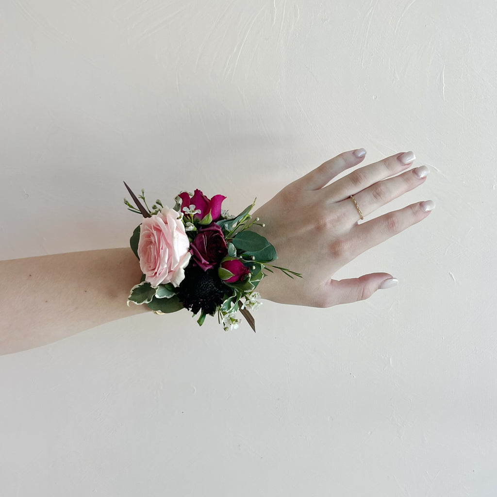 Burgundy Blossom - Corsage (Weddings Only)