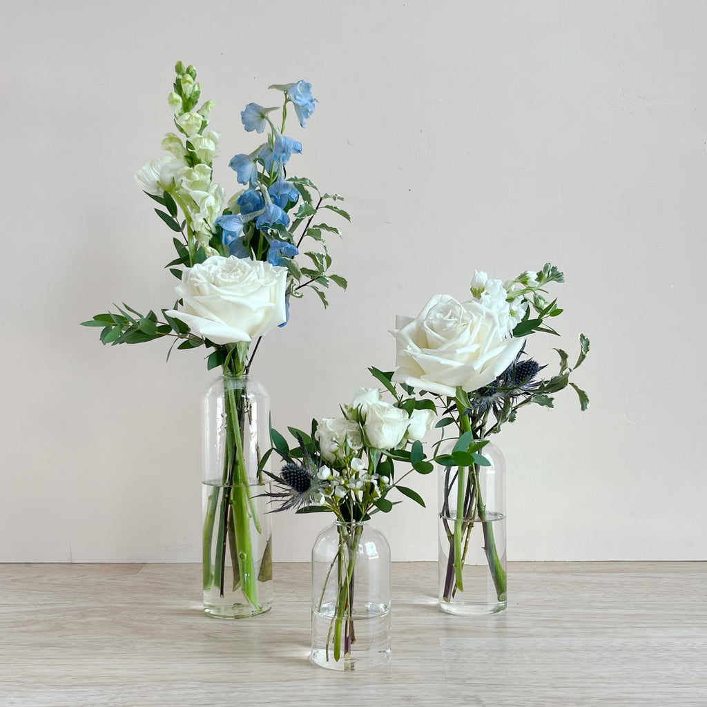 Blissfully Blue - Bud Vase Centerpiece
