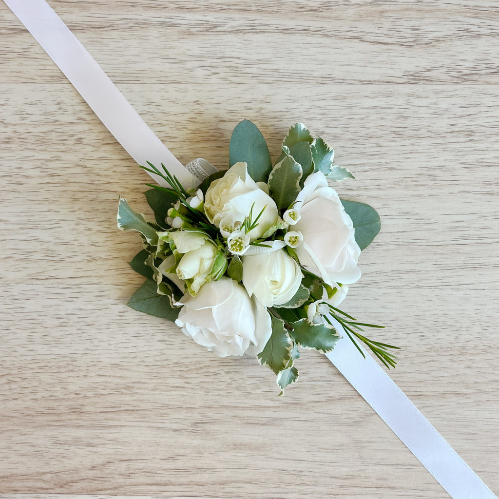 Classic White - Corsage (Weddings Only)