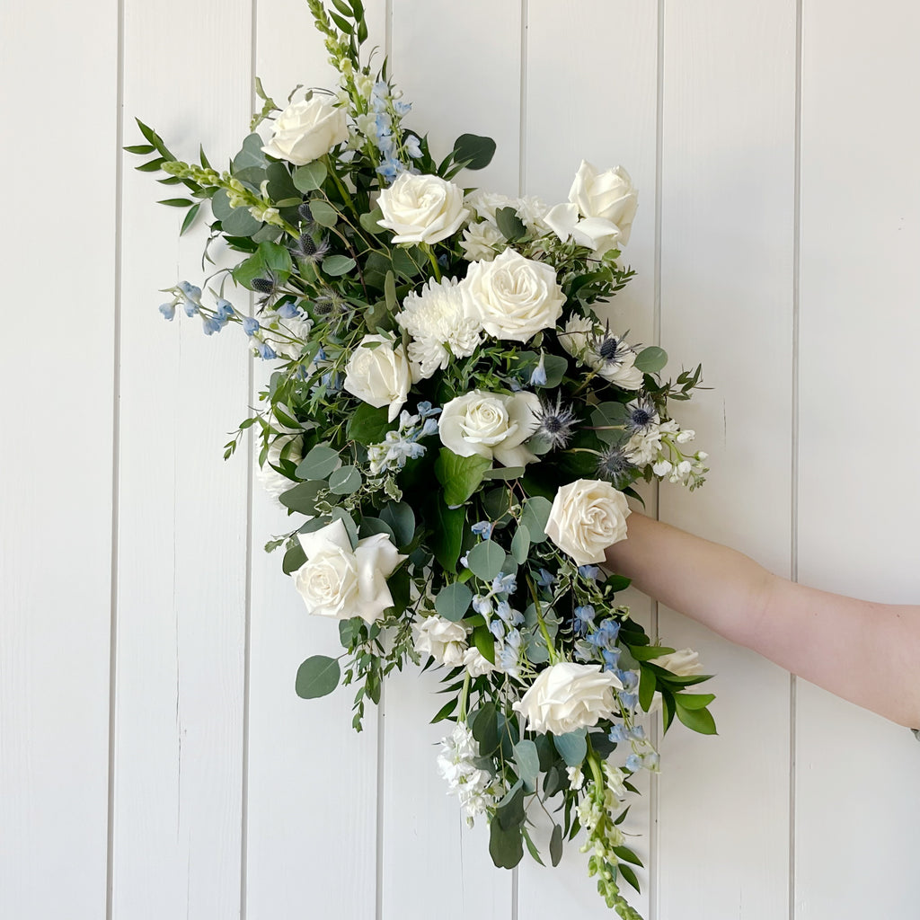 Blissfully Blue - Tie On Floral Arch Piece
