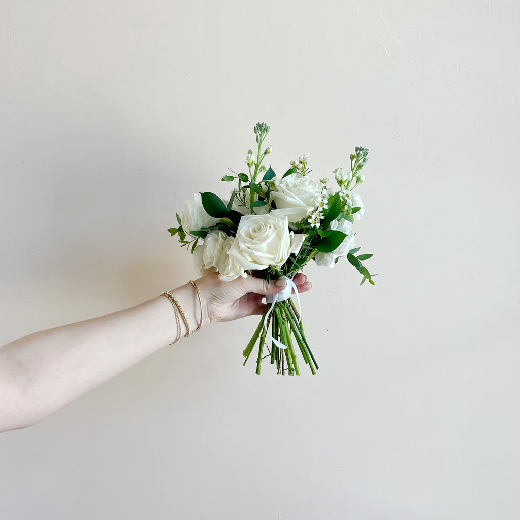 Classic White - Posey Bouquet (Weddings Only)