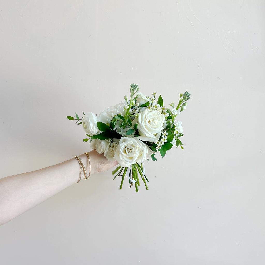 Classic White - Posey Bouquet (Weddings Only)
