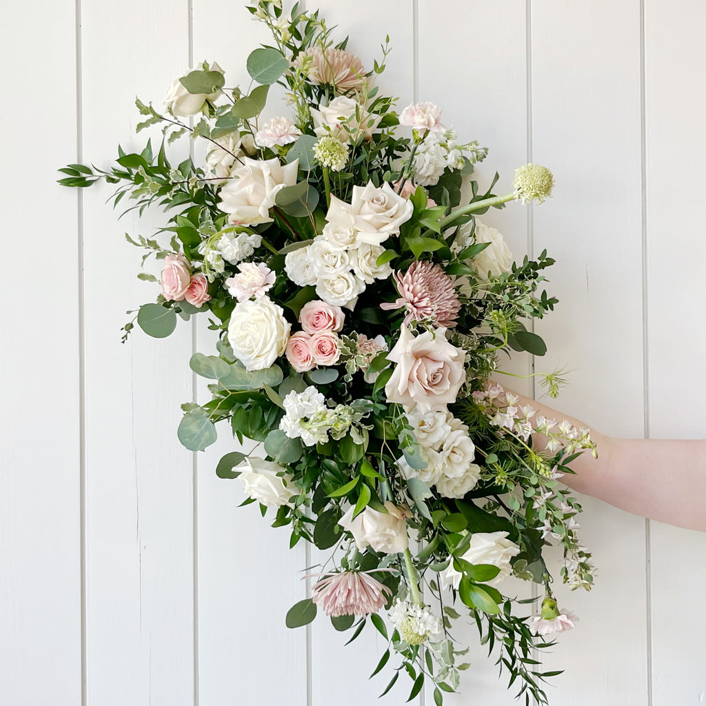 Blushing Romantic - Tie On Floral Arch Piece