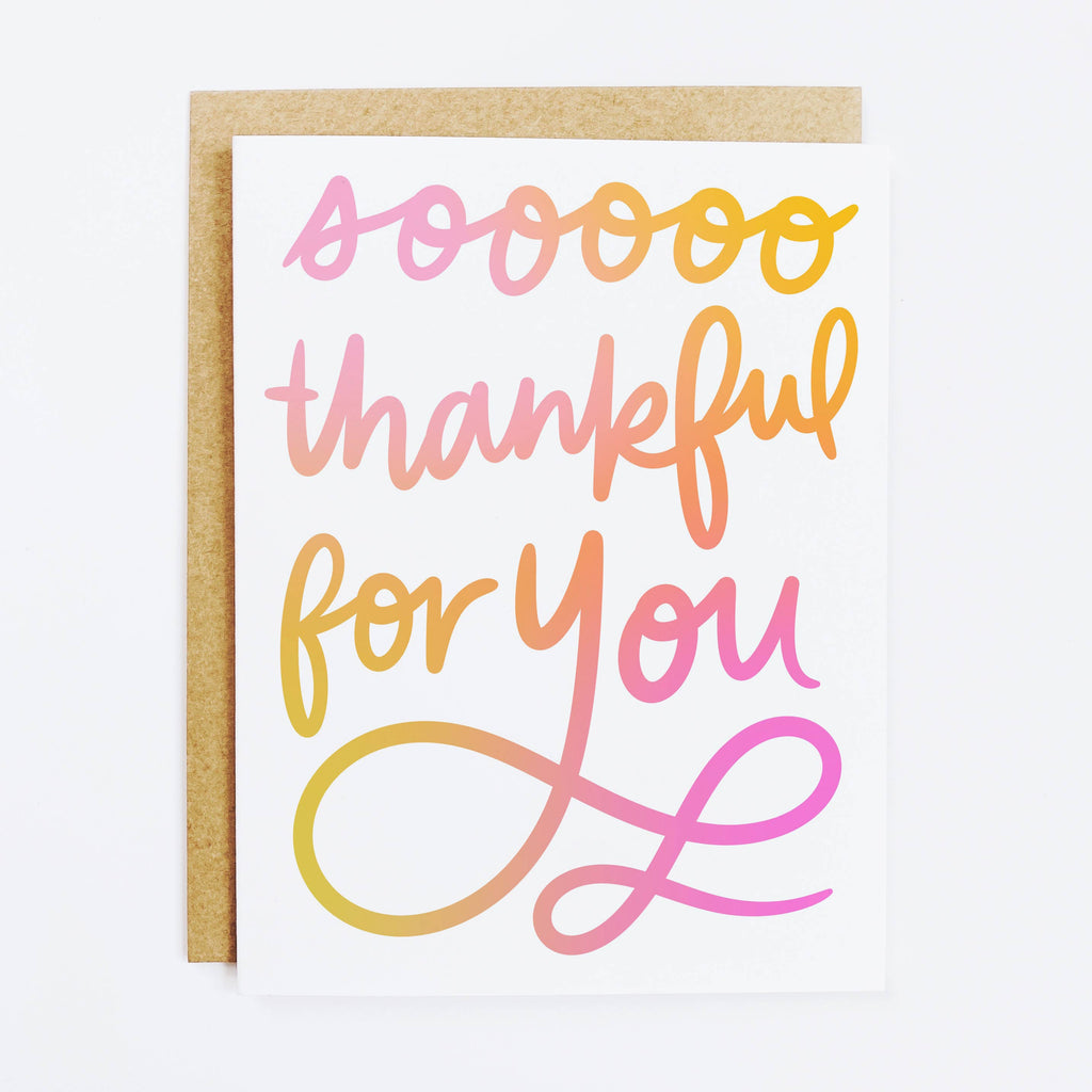 Thankful For You Card