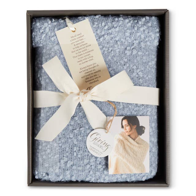 Giving Shawl - Soft Blue