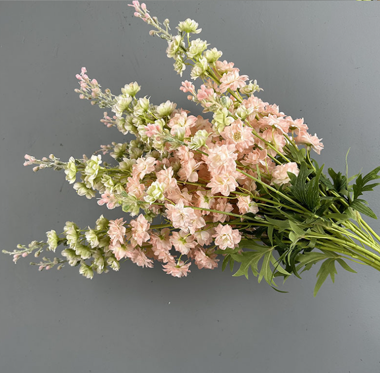 33''T Silk Delphinium Flower Stem, Srping/Summer Decorations: Pink