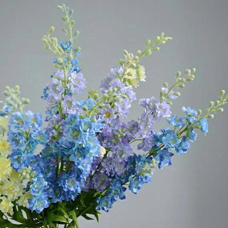 33''T Silk Delphinium Flower Stem, Srping/Summer Decorations: Pink