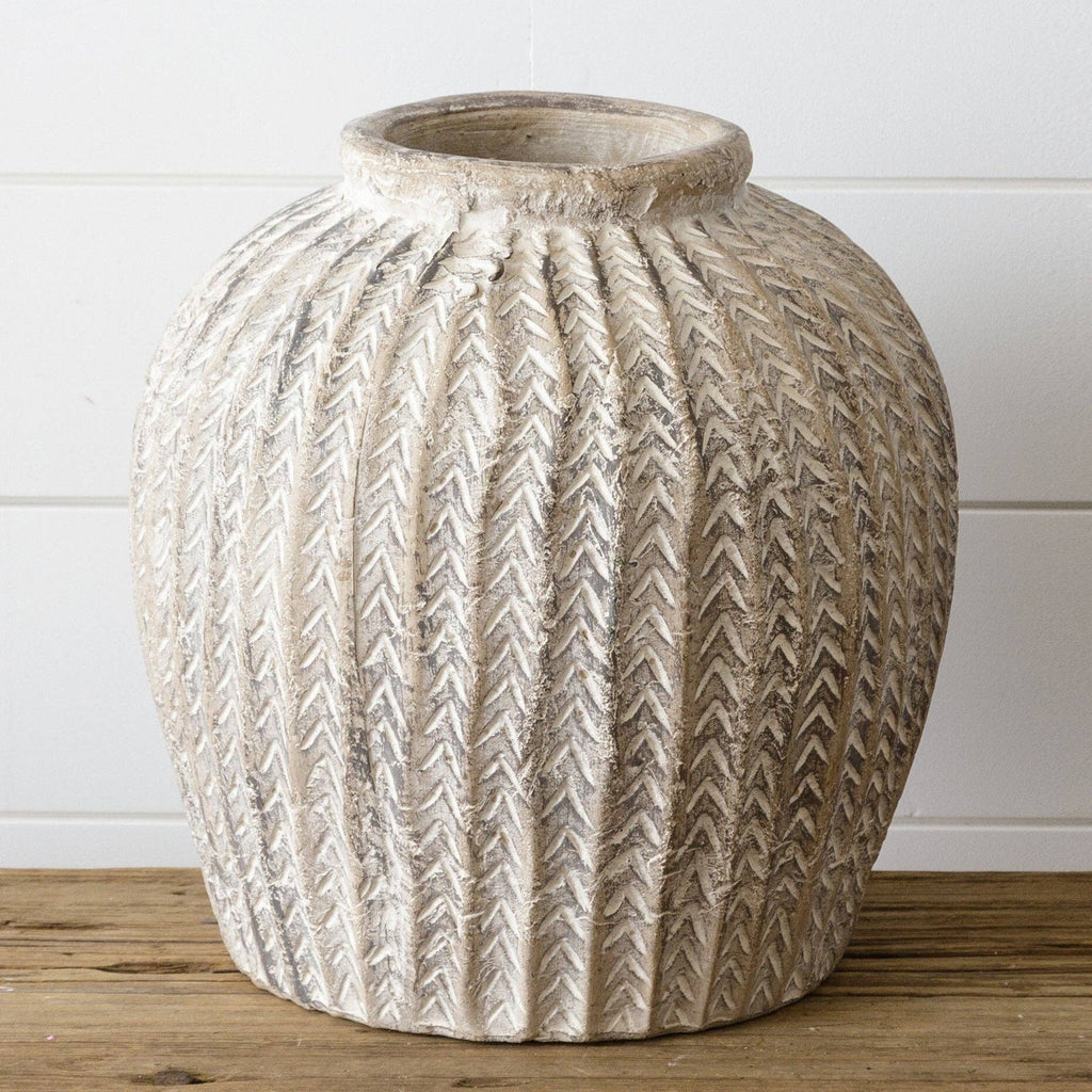 Carved Terracotta Pot (PC)