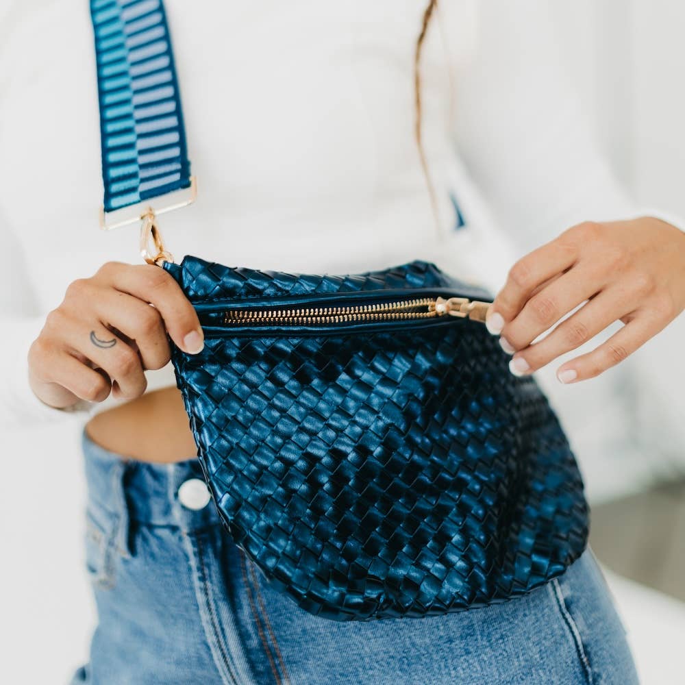 Westlyn Woven Bum Bag *NEW COLORS ADDED*: Checkered Brown