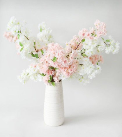 40''T Faux Cherry Blossom Branch, Pink/White/Red/Fuchsia: Mixture