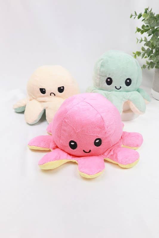 Reversible Octopus Plushie: MIX COLOR / ONE