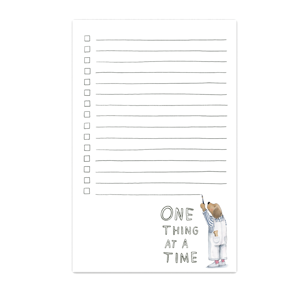 One Thing At A Time Notepad