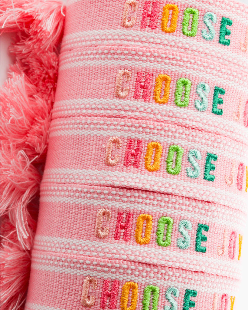 Colorful Embroidered Bracelets: Mint | Be Kind